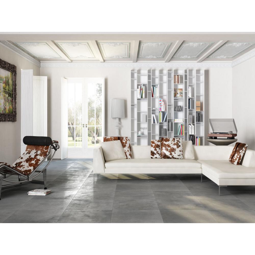 131071 settecento evoque taupe meleg szurke beton hatasu minimal modern loft vinatge design burkolat csempe jarolap padlolap greslap keramia padlo falburkolat nappali kanape.jpg